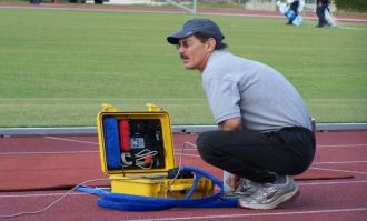 Bob Teschek with ChampionChip equipment in Bermuda in 2007