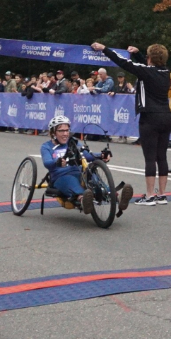 Second wheelchair was Kristina Parker of West Chazy, NY in a time of 40:32