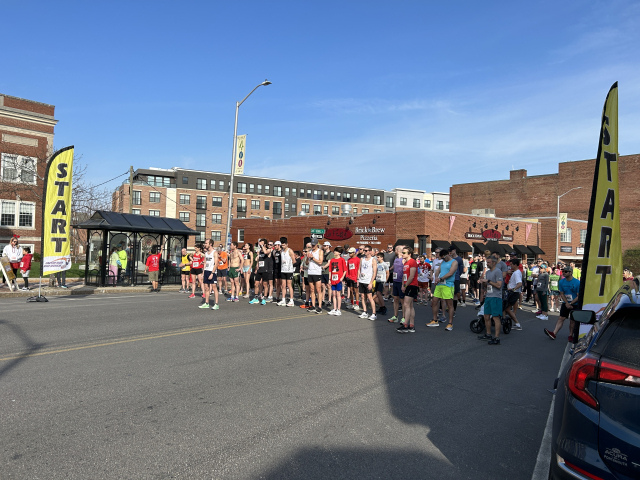 Runners at the start