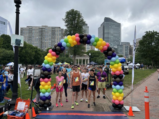 Runners at the start