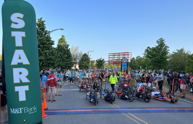 Runners at the start