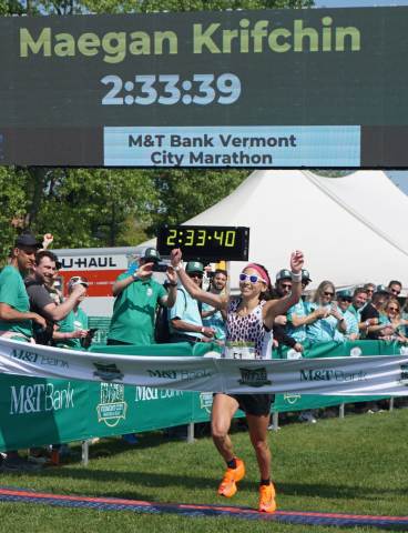 Marathon female winner